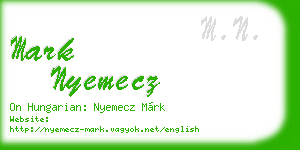 mark nyemecz business card